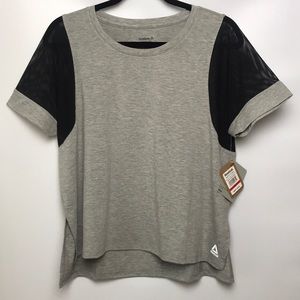 NWT Reebok Move Boxy Grey Training Tee